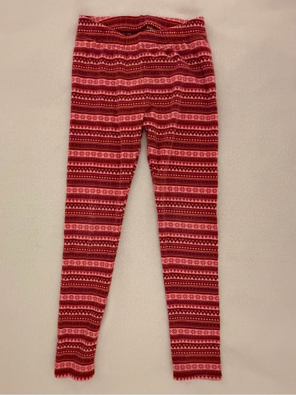 Gymboree Red & Pink Striped Leggings